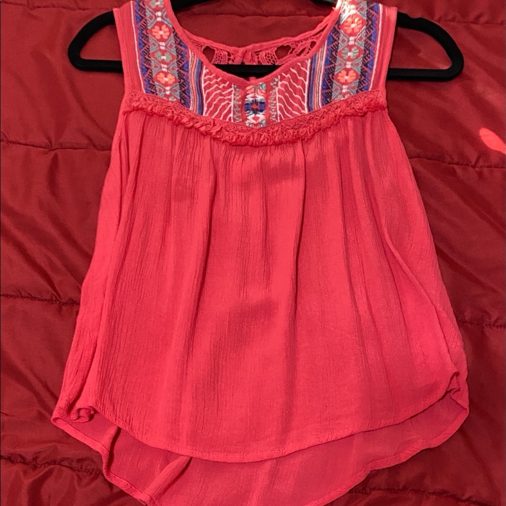 Dark pink blouse